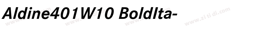 Aldine401W10 BoldIta字体转换
